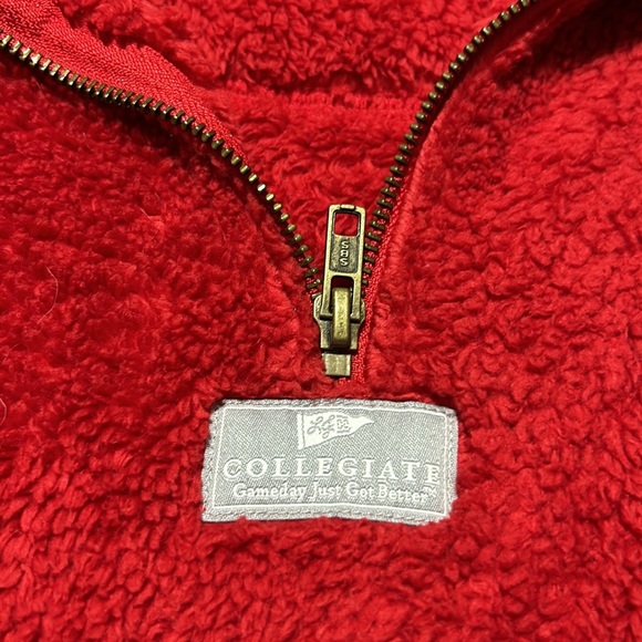 Lauren James Collegiate red fleece pullover - Picture 3 of 9